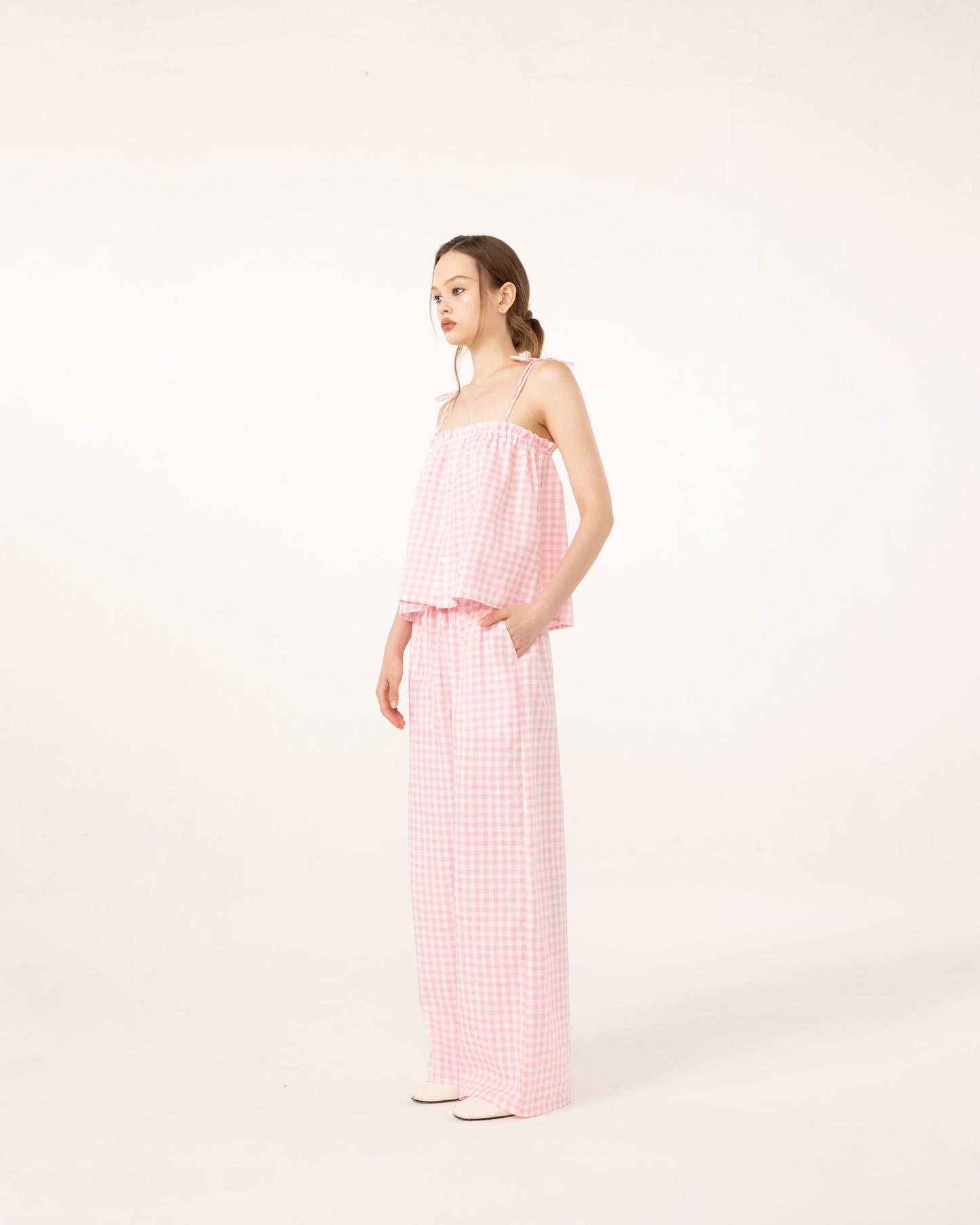 PJ SET ( GINGHAM PINK )
