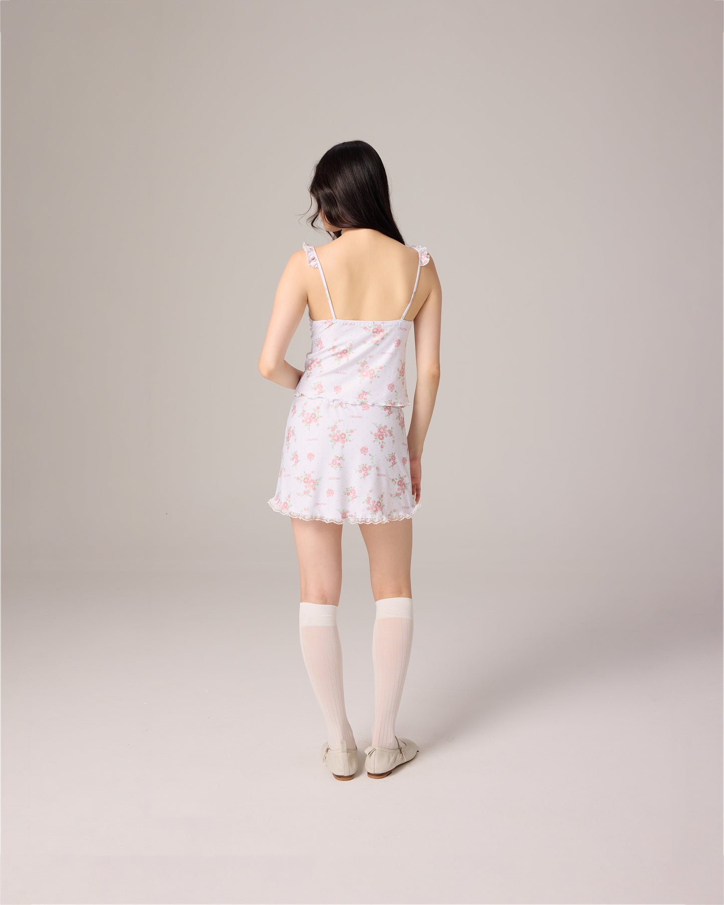 MINI SKIRT (FLORAL PINK)