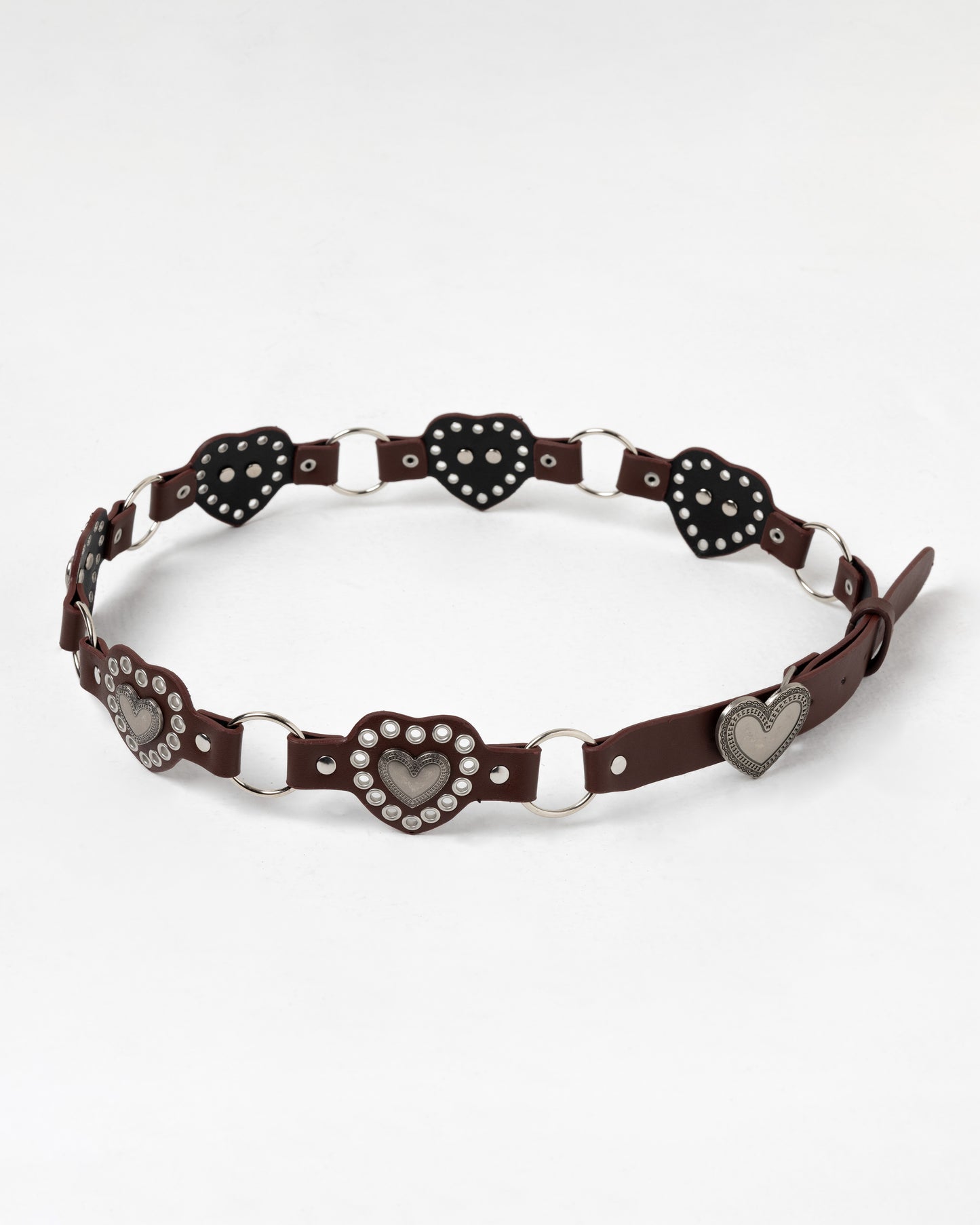 BROWN HEARTS BELT