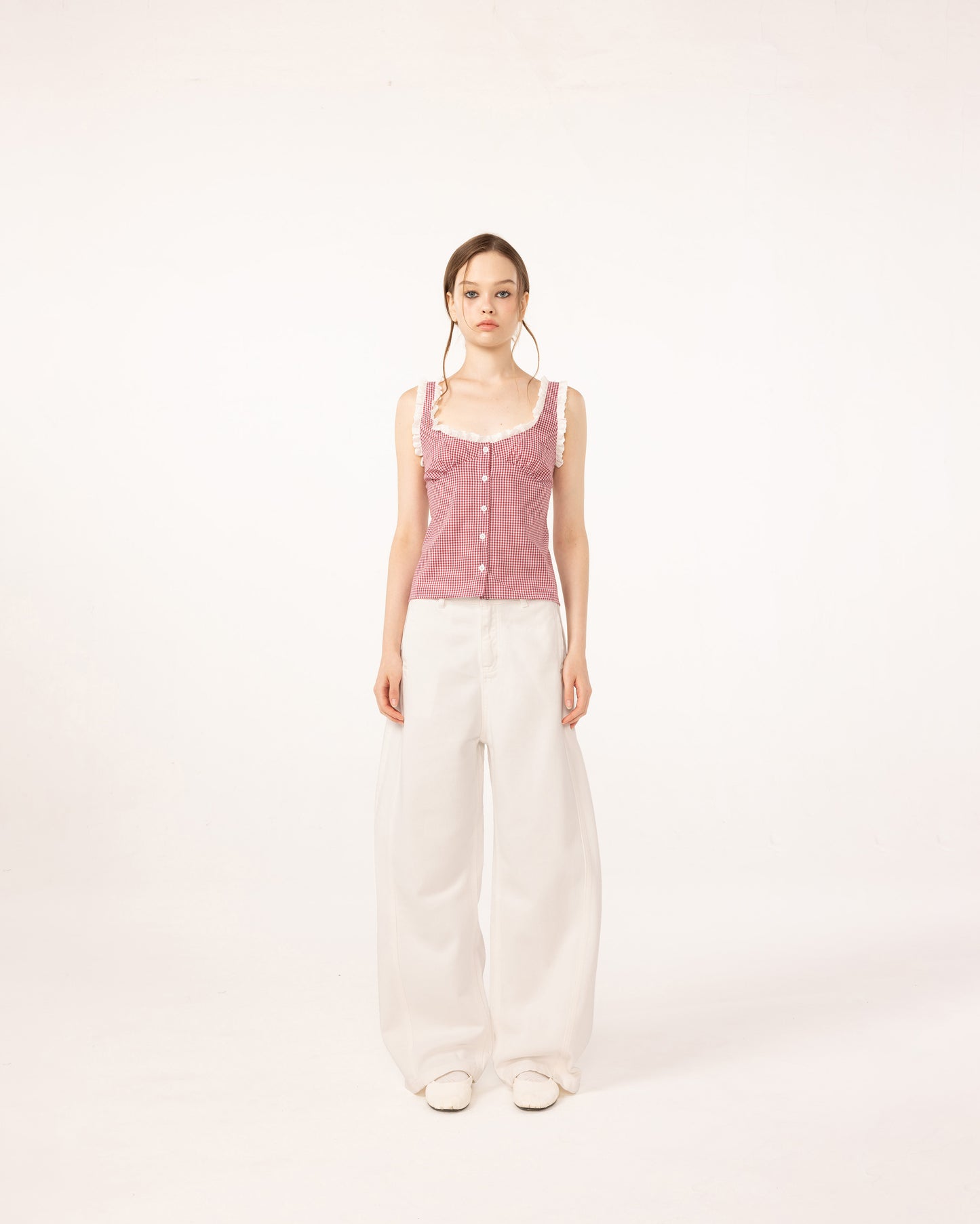 WHITE BALLOON JEANS