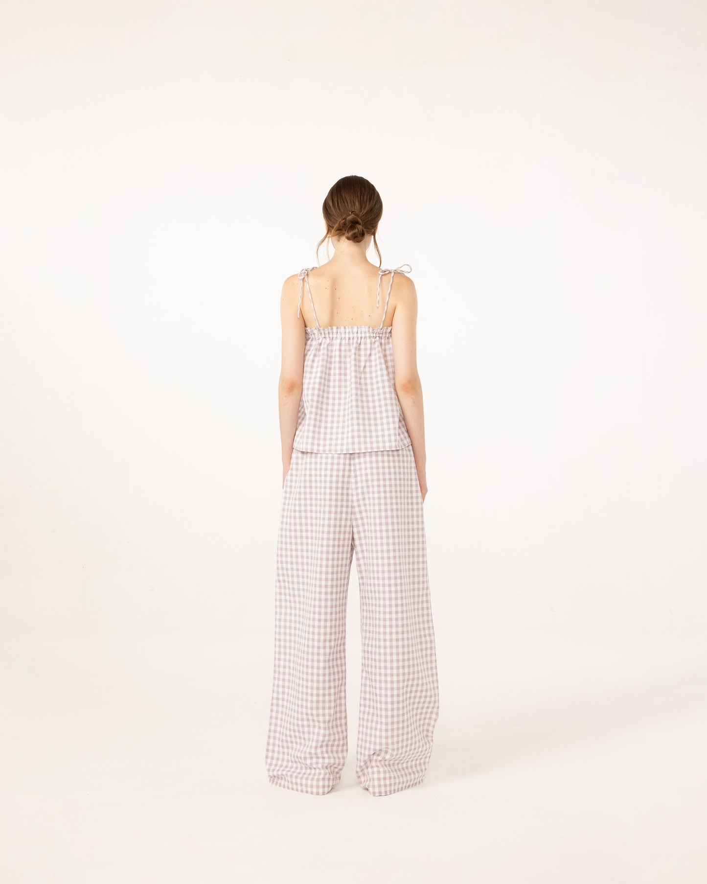 PJ SET (GINGHAM GREY)