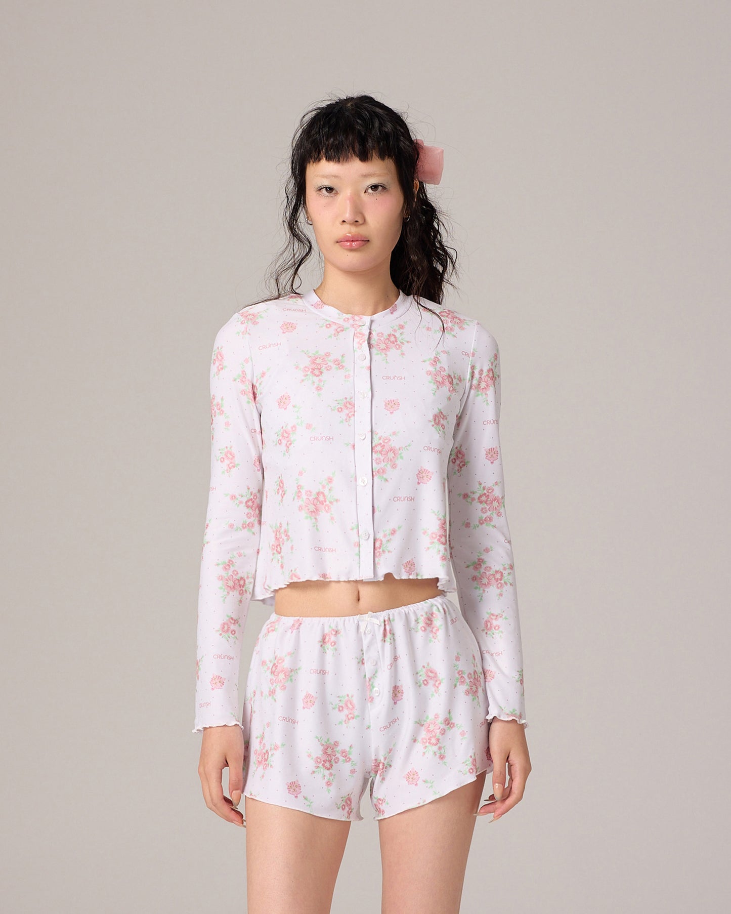 SHORTS (FLORAL PINK)