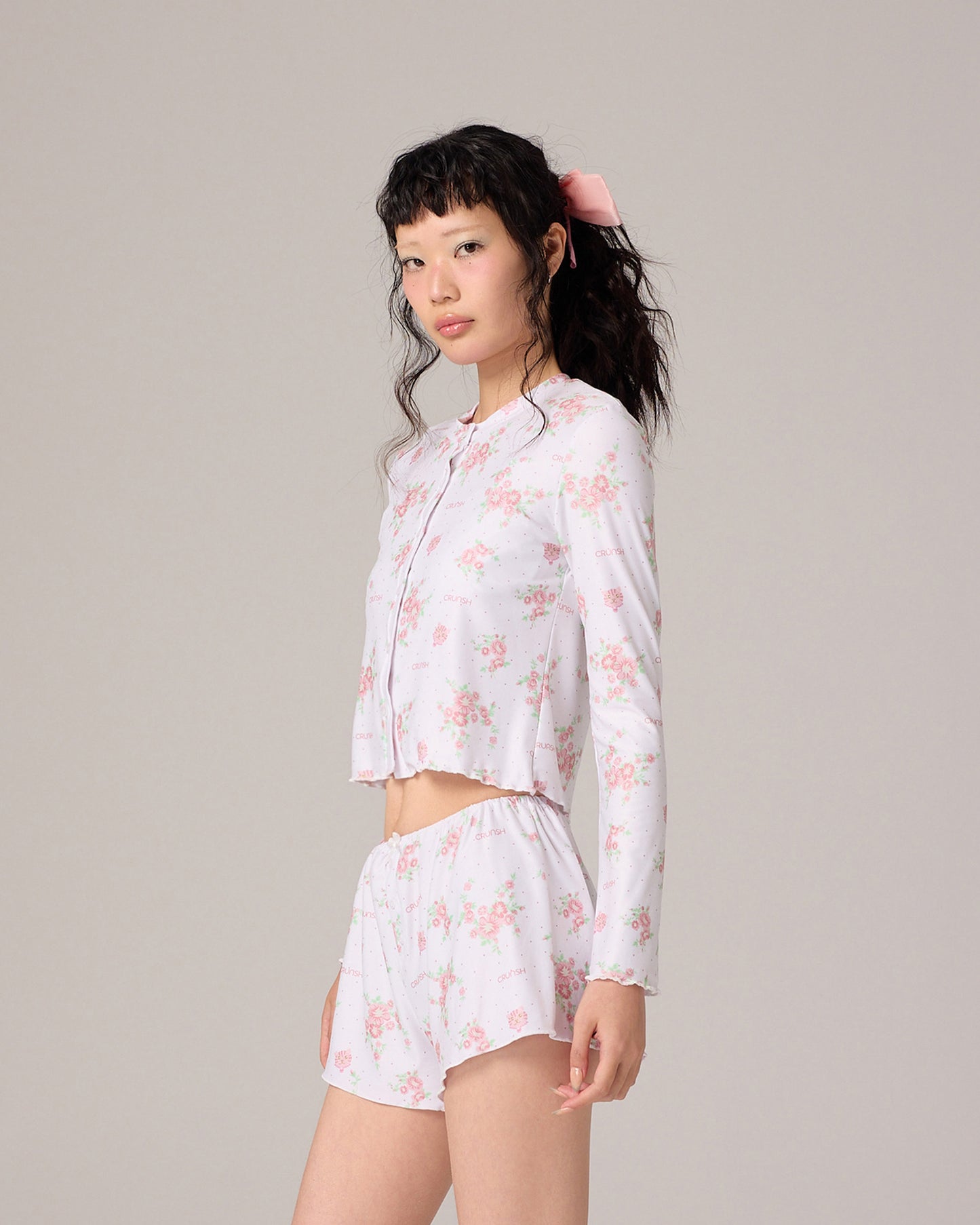 CARDIGAN (FLORAL PINK)