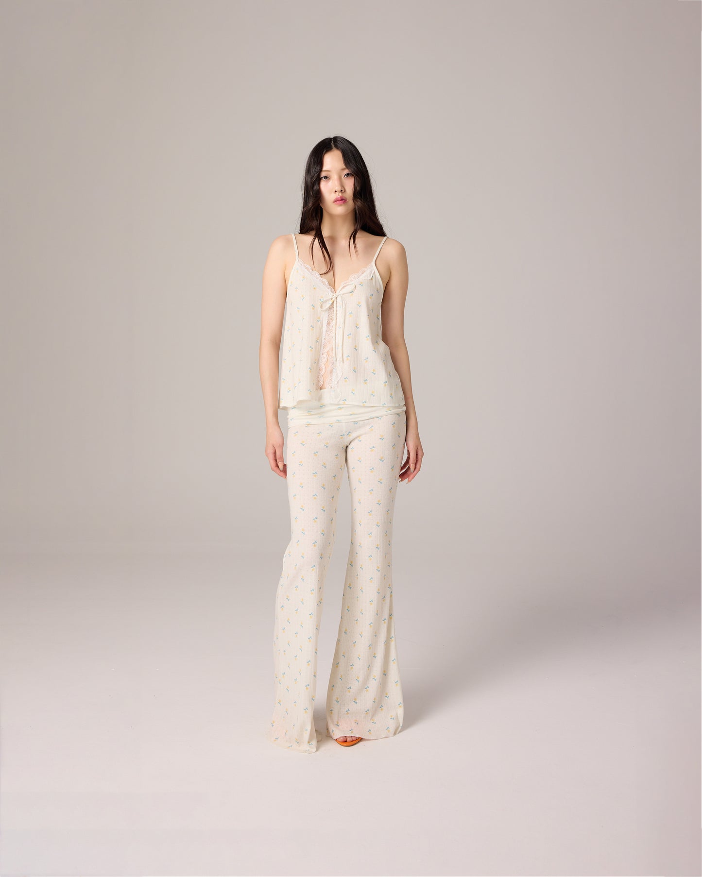 EYELET PANTS