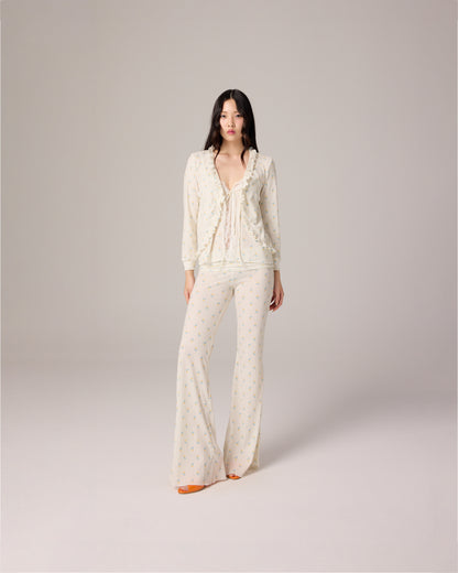 EYELET CARDIGAN