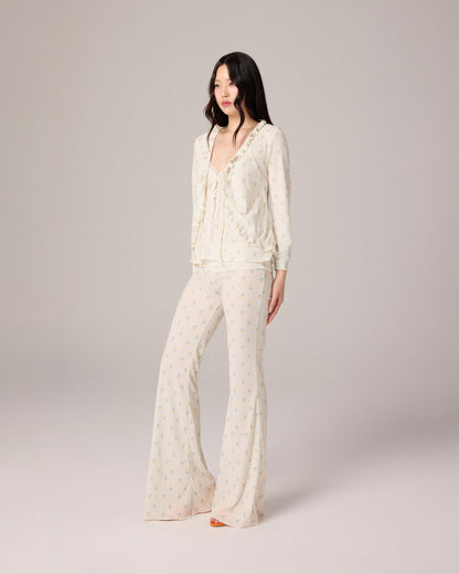 EYELET CARDIGAN