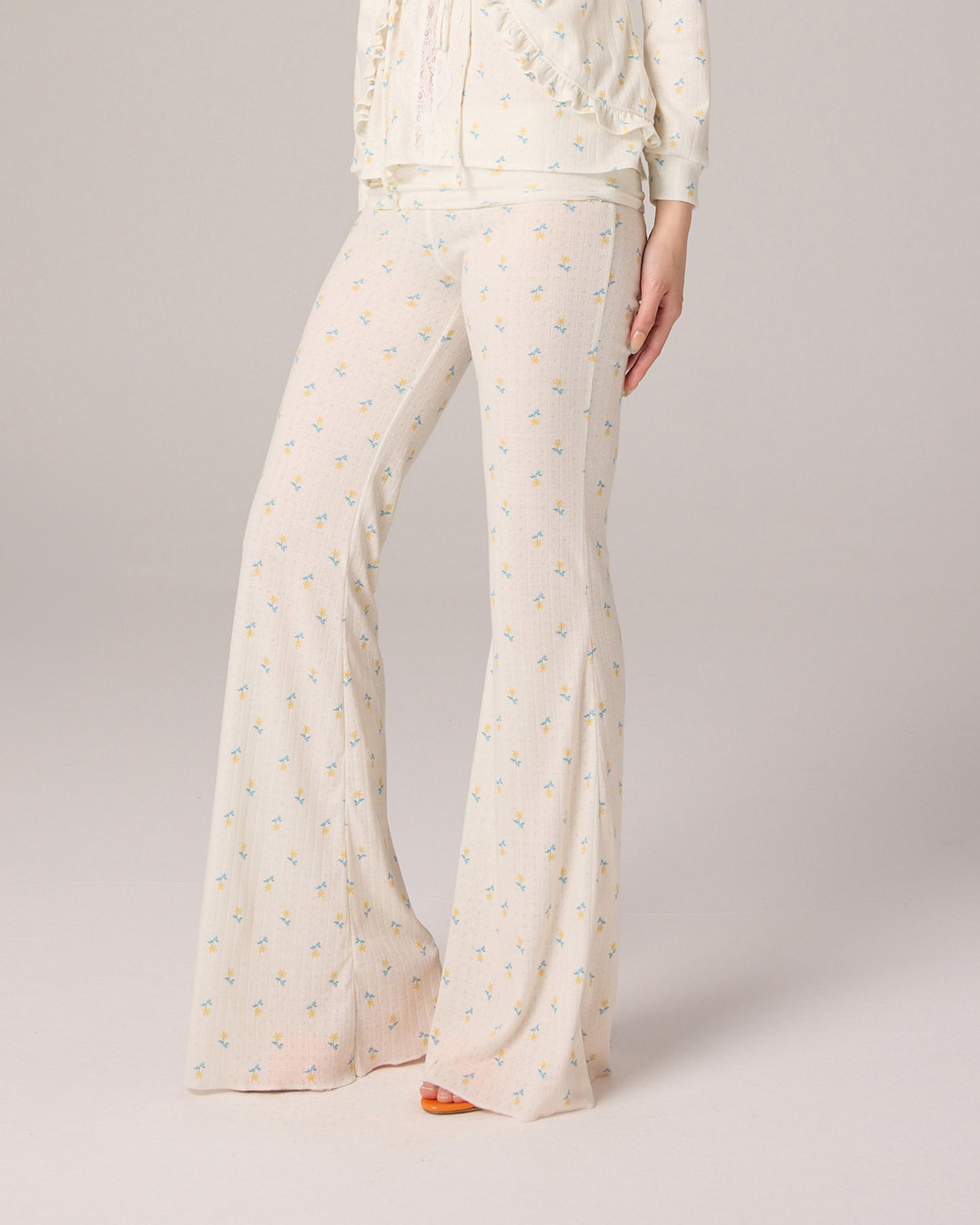 EYELET PANTS