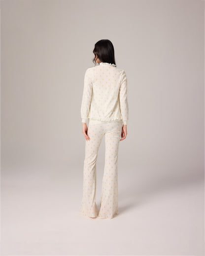 EYELET CARDIGAN