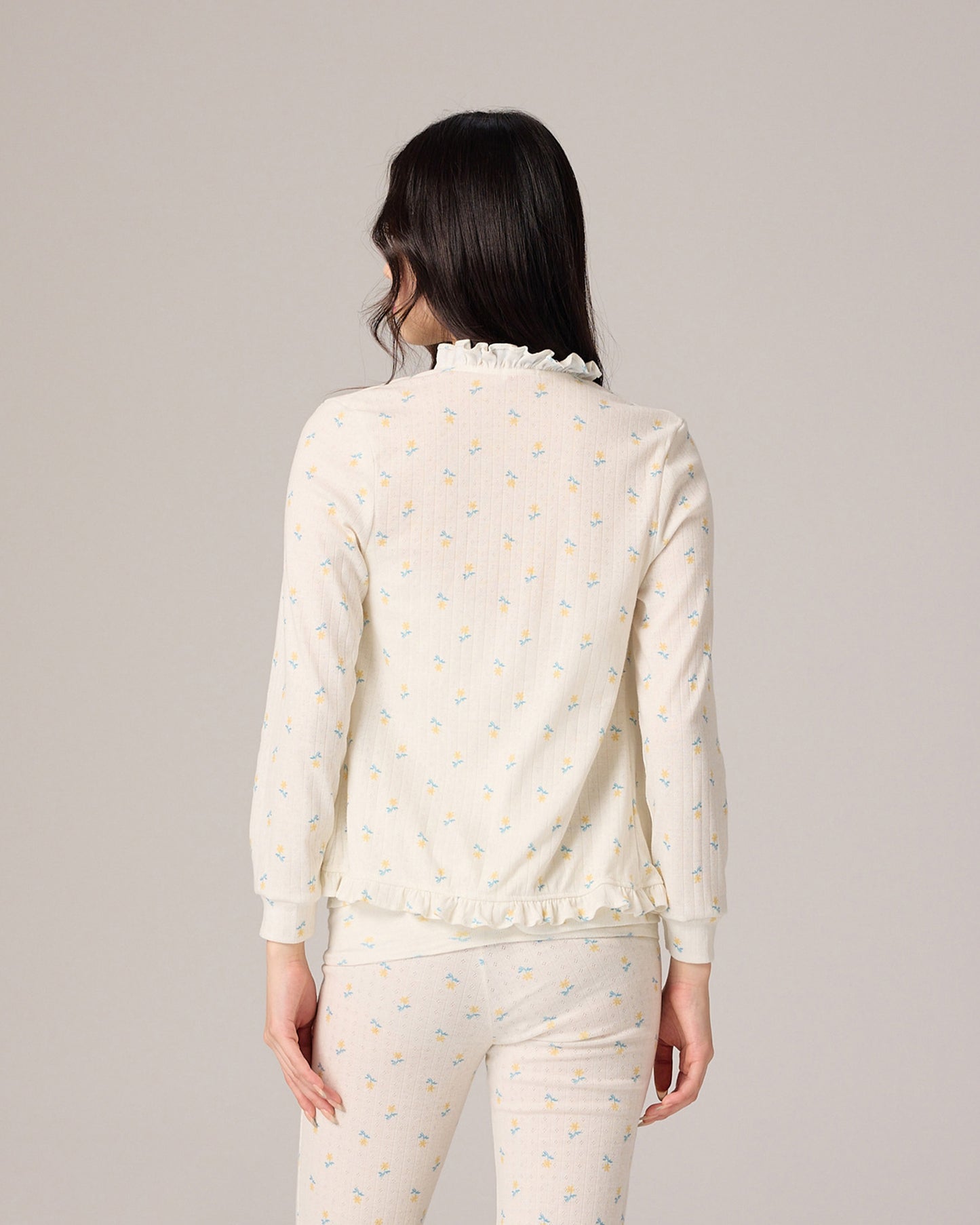 EYELET CARDIGAN