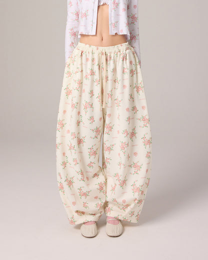 SWEATPANTS (FLORAL PINK)