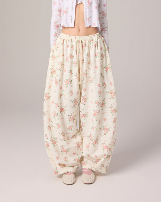 SWEATPANTS (FLORAL PINK)