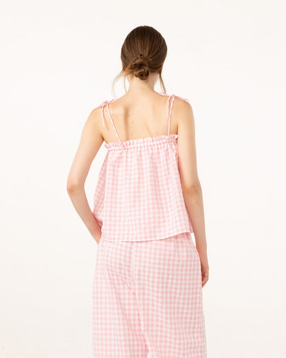 GINGHAM CAMISOLE (PINK)
