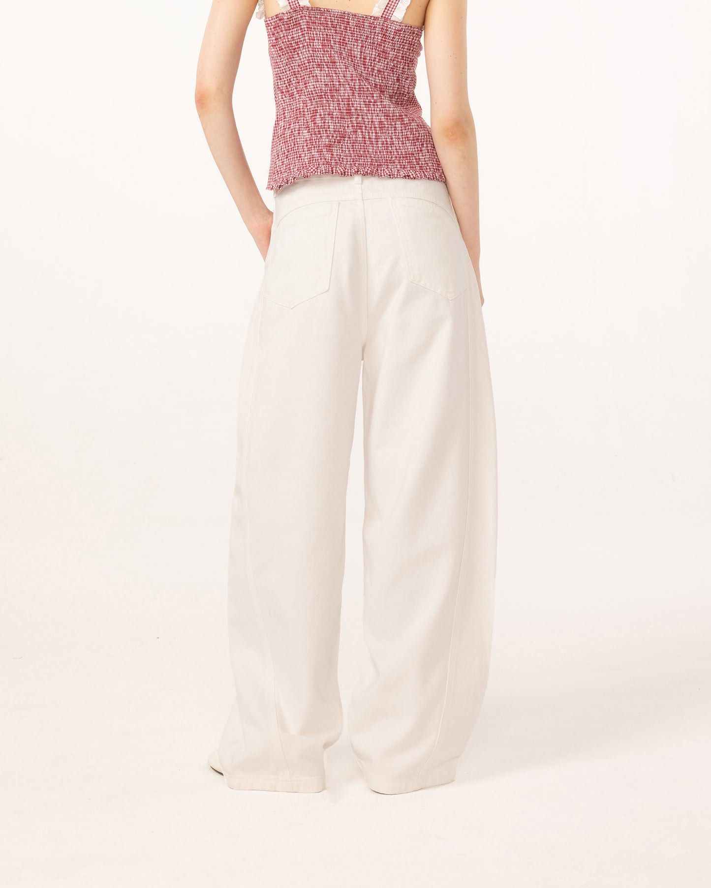 WHITE BALLOON JEANS