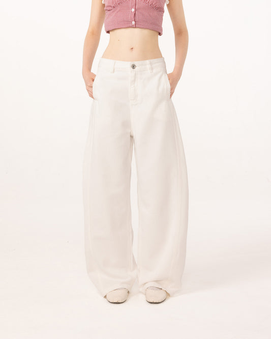 WHITE BALLOON JEANS