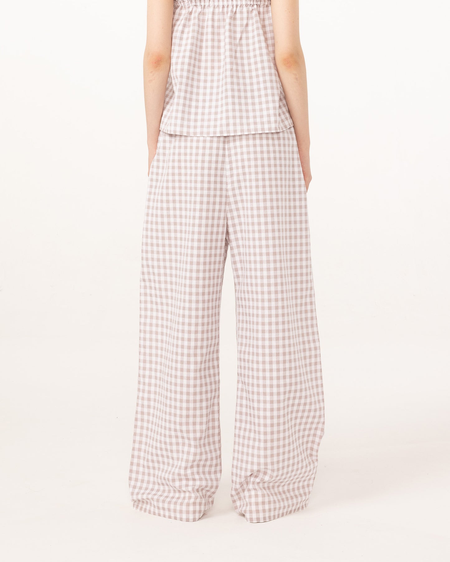 PJ SET (GINGHAM GREY)